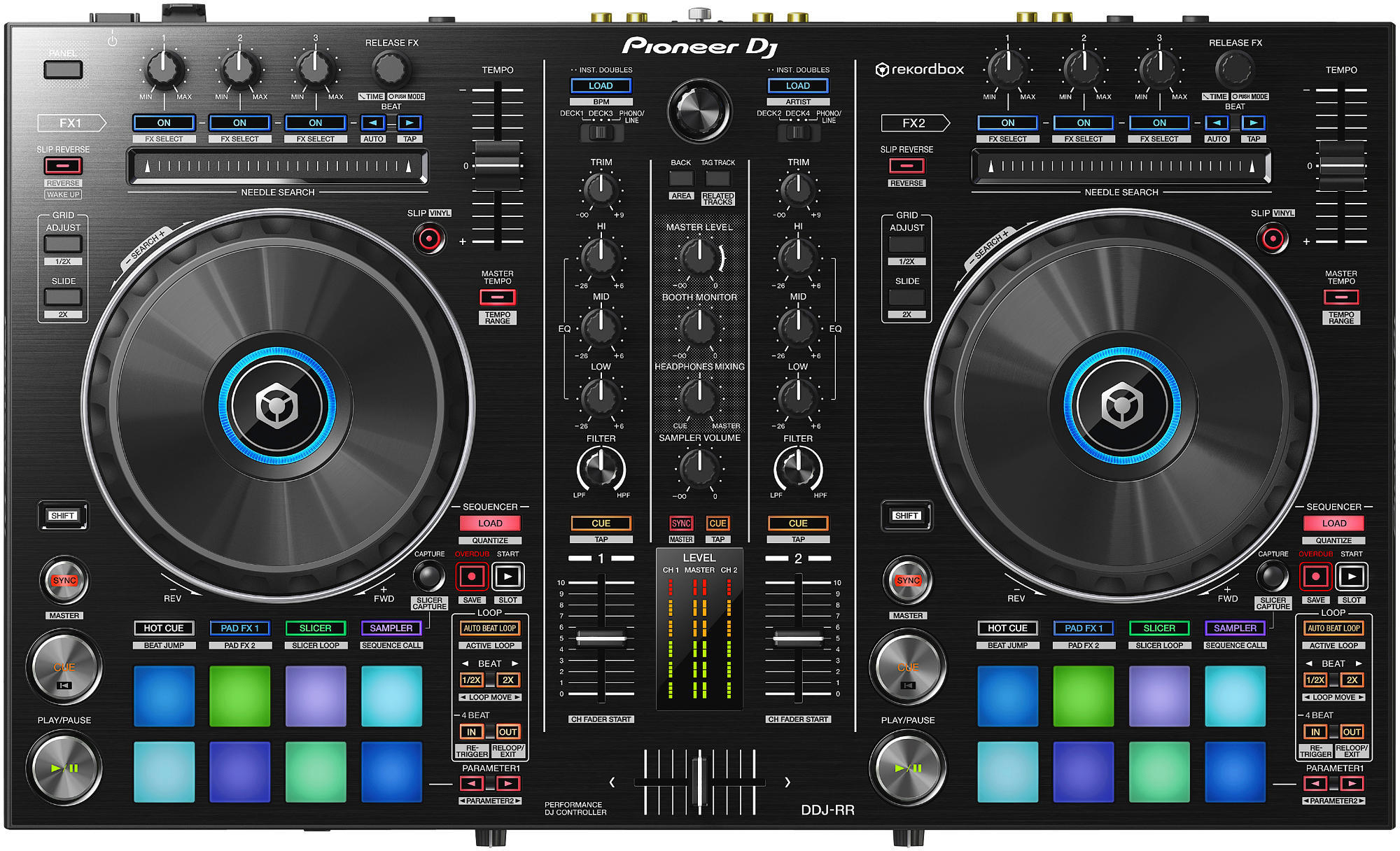 PIONEER DJ DDJ-RR DJ-Controller, Schwarz