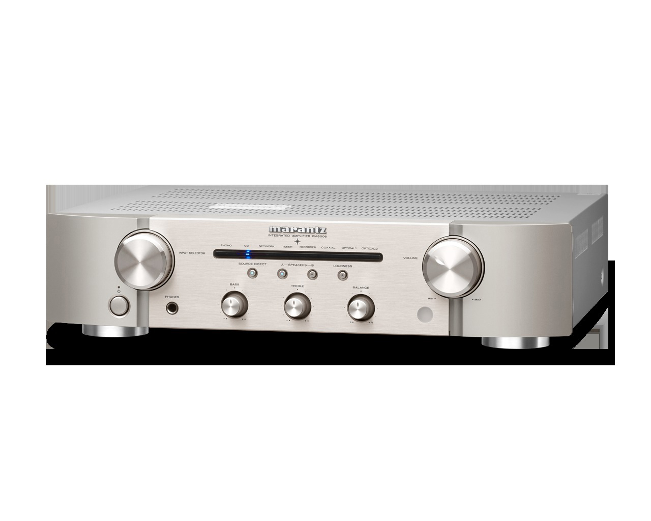 MARANTZ PM6006 Vollverstärker (2Kanälepro Kanal, Silber-Gold)