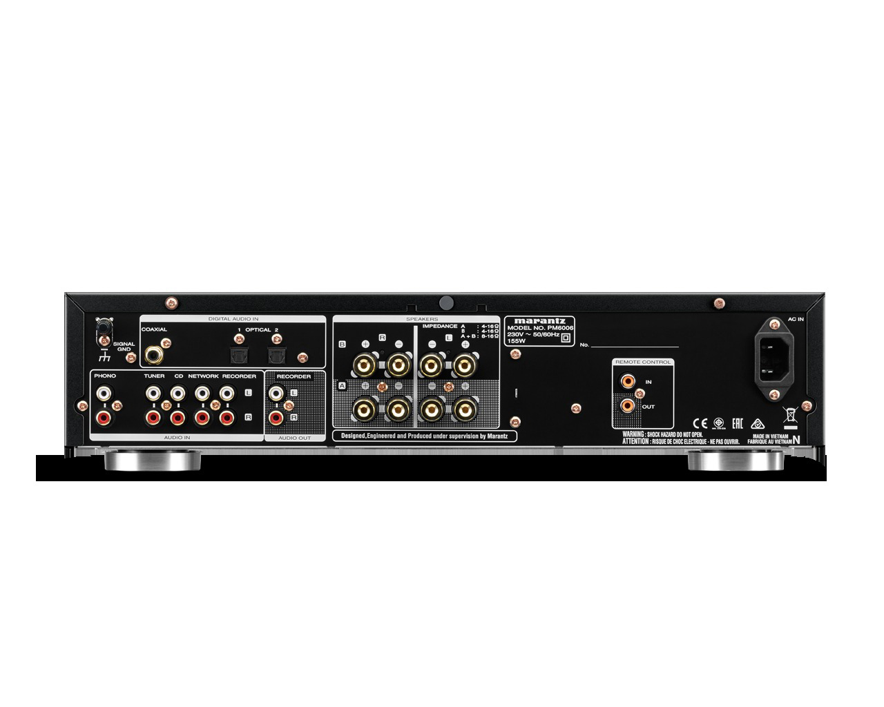 MARANTZ PM6006 Vollverstärker (2Kanälepro Kanal, Silber-Gold)