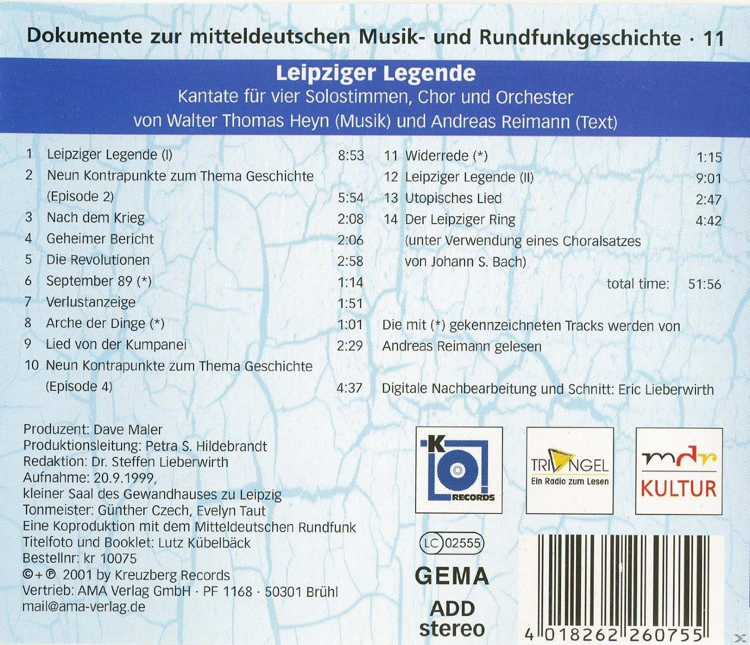 Walter Thomas Heyn, Andreas Reimann - Leipziger Legende  - (CD)