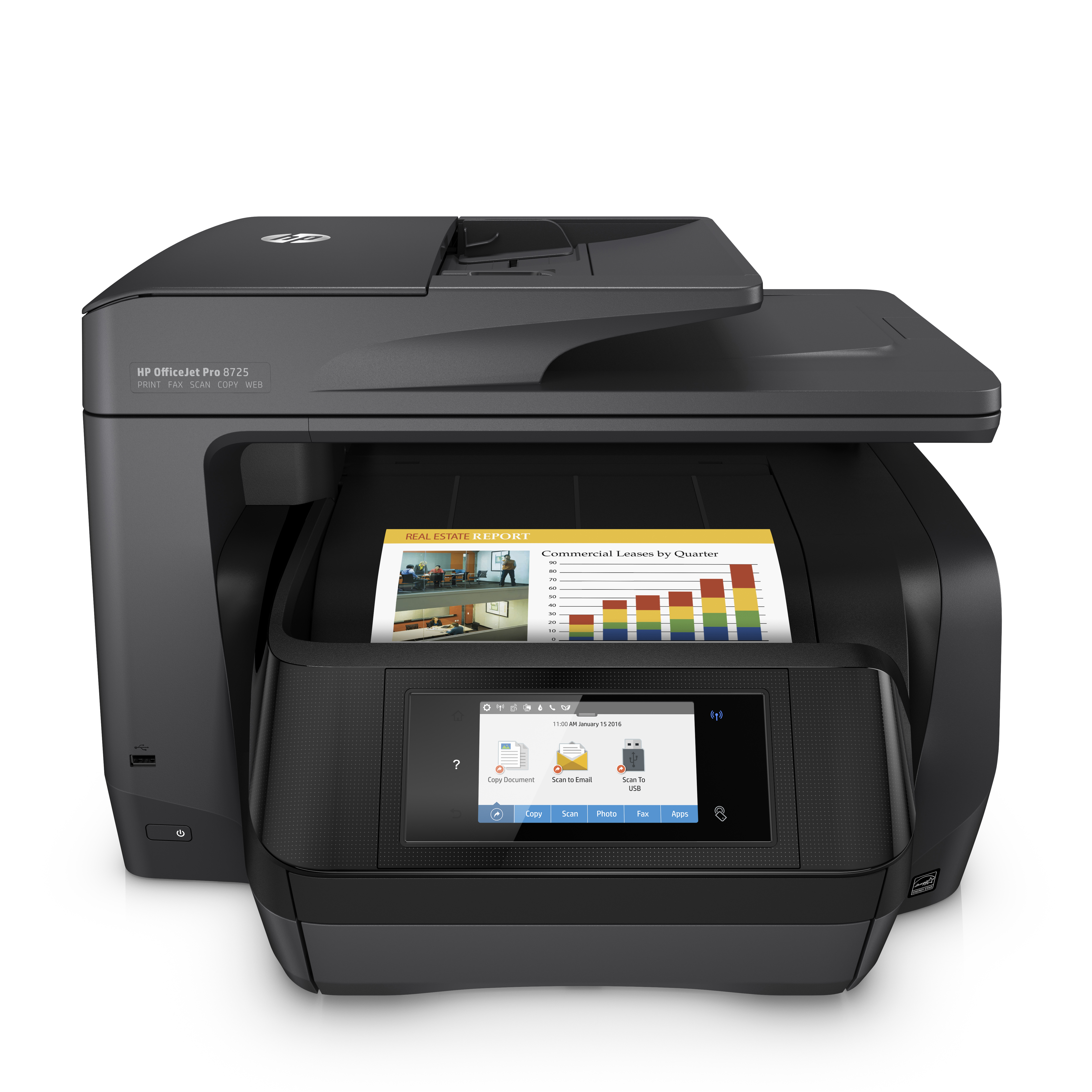 HP OfficeJet Pro 8725 (Instant Ink) 4-in-1 Multifunktionsdrucker