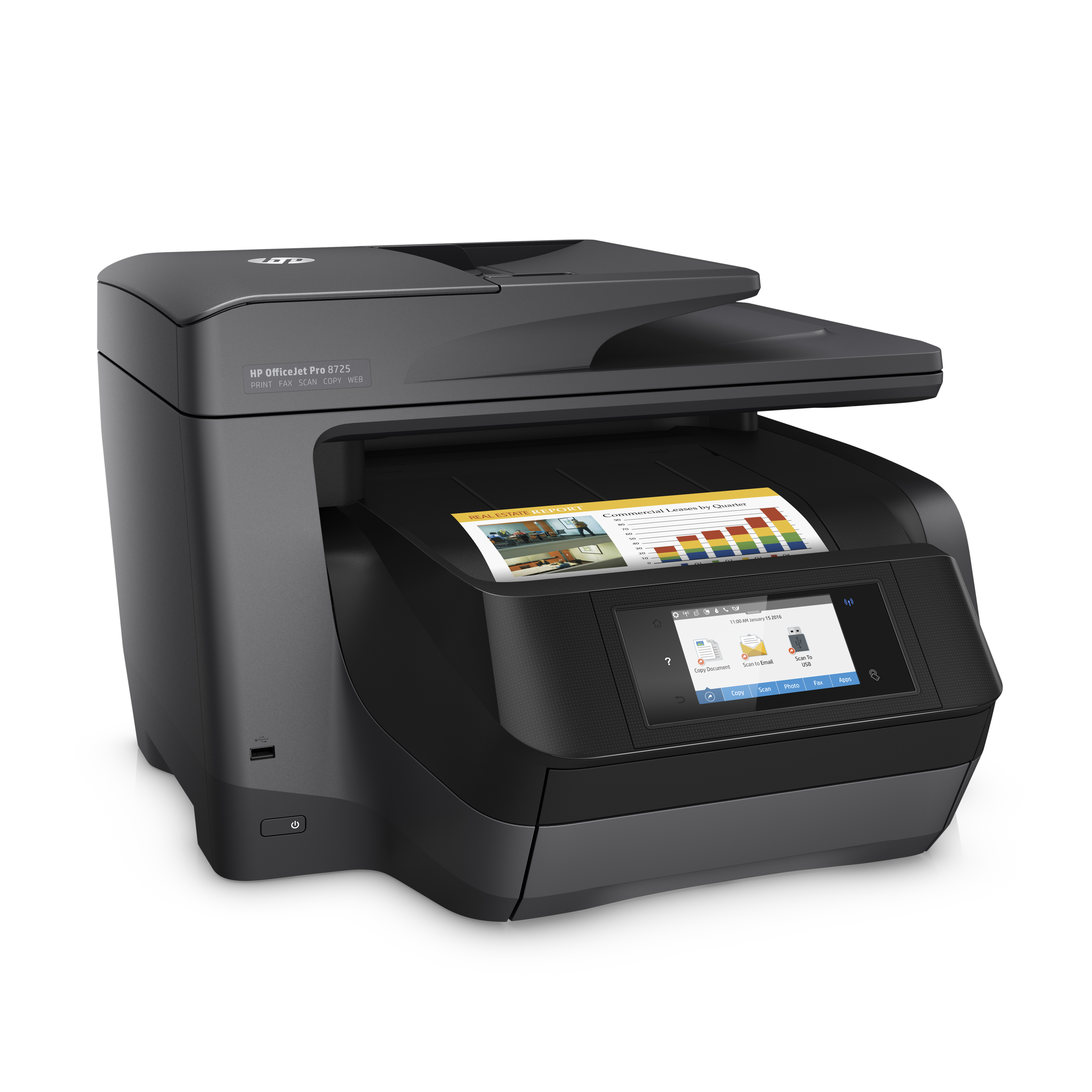 HP OfficeJet Pro 8725 (Instant Ink) 4-in-1 Multifunktionsdrucker