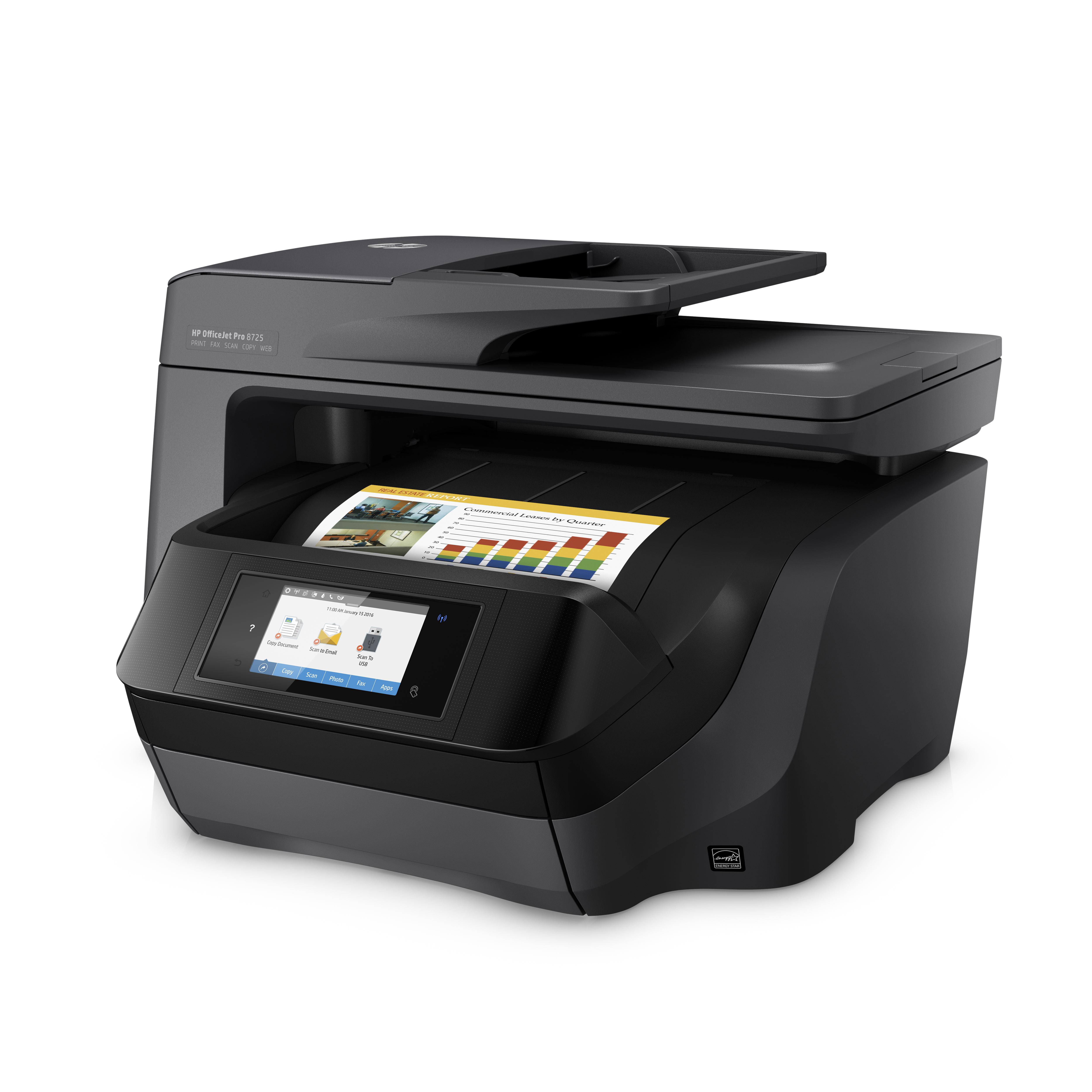 HP OfficeJet Pro 8725 (Instant Ink) 4-in-1 Multifunktionsdrucker