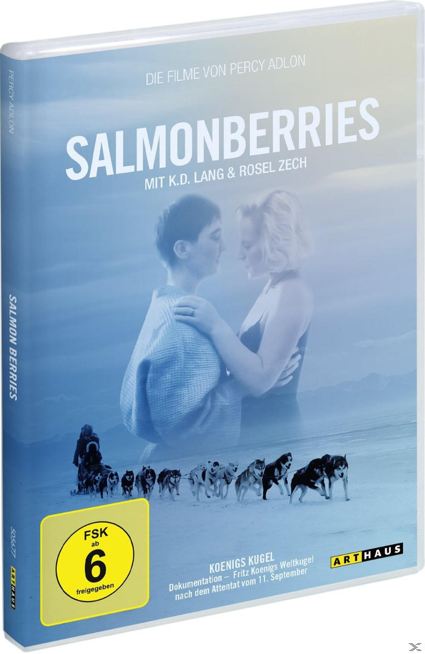 DVD-Cover. Mann und Frau, umarmen sich. Schlittenhunde laufen im Hintergrund. Text auf dem Cover.