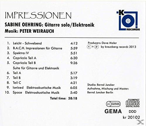 Sabine Ohring - Impressionen  - (CD)