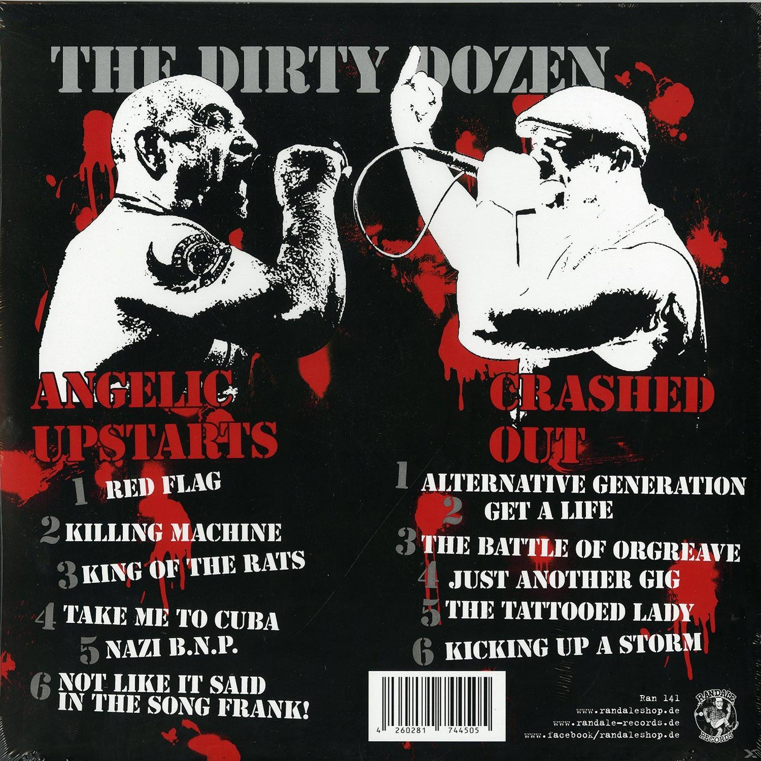 Albumcover für 'The Dirty Dozen'. Zwei Männer mit Mikrofonen und eine Titelliste.