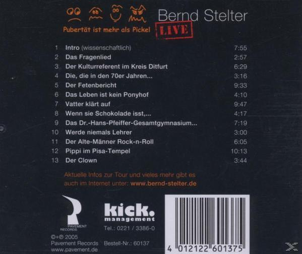 Pickel Ist Als Stelter Pubertät - - (CD) Bernd Mehr