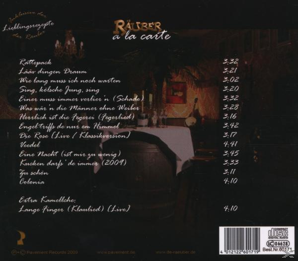 Die Räuber - A La Carte  - (CD)