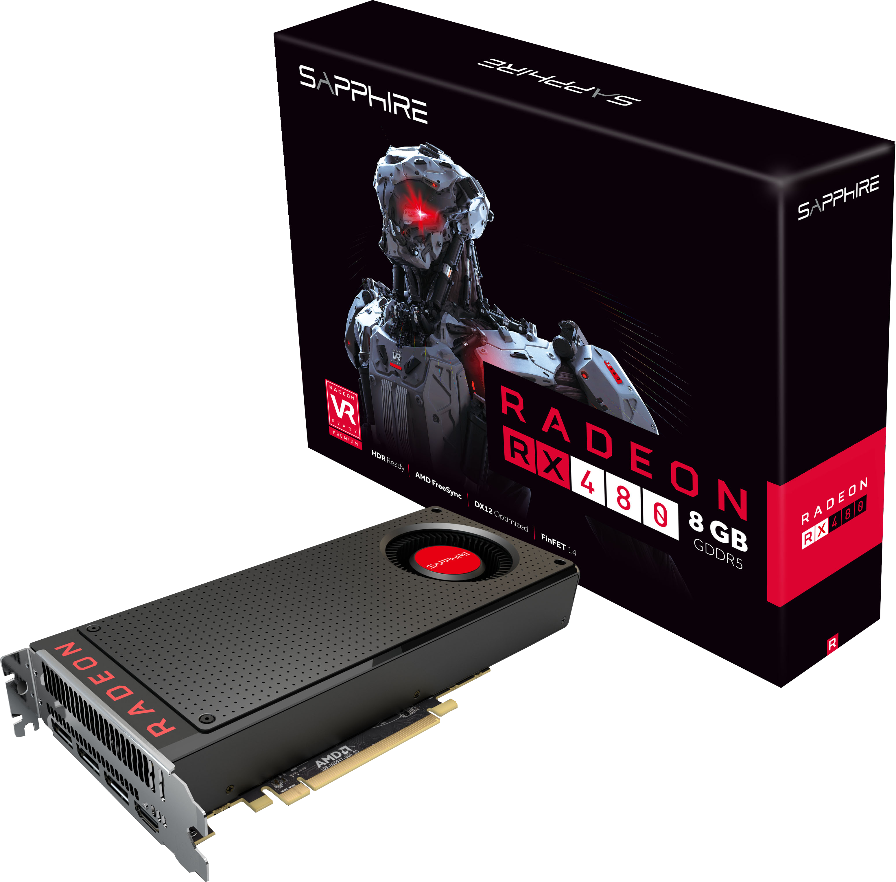 SAPPHIRE Radeon RX 480 8GD5 (21260-00-20G)