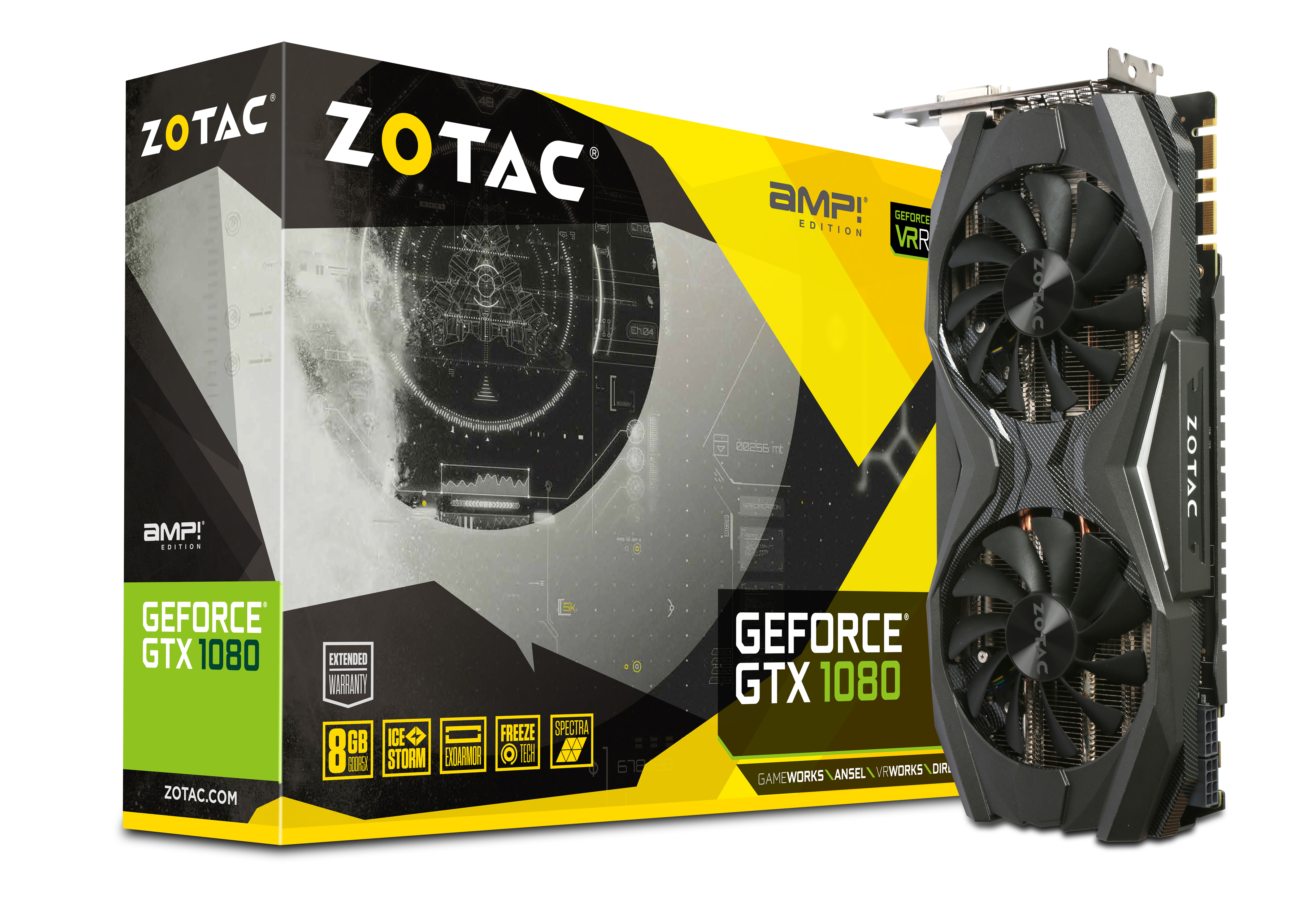 ZOTAC GeForce® GTX 1080 AMP! Edition 8GB (ZT-P10800C-10P) (NVIDIA, Grafikkarte)