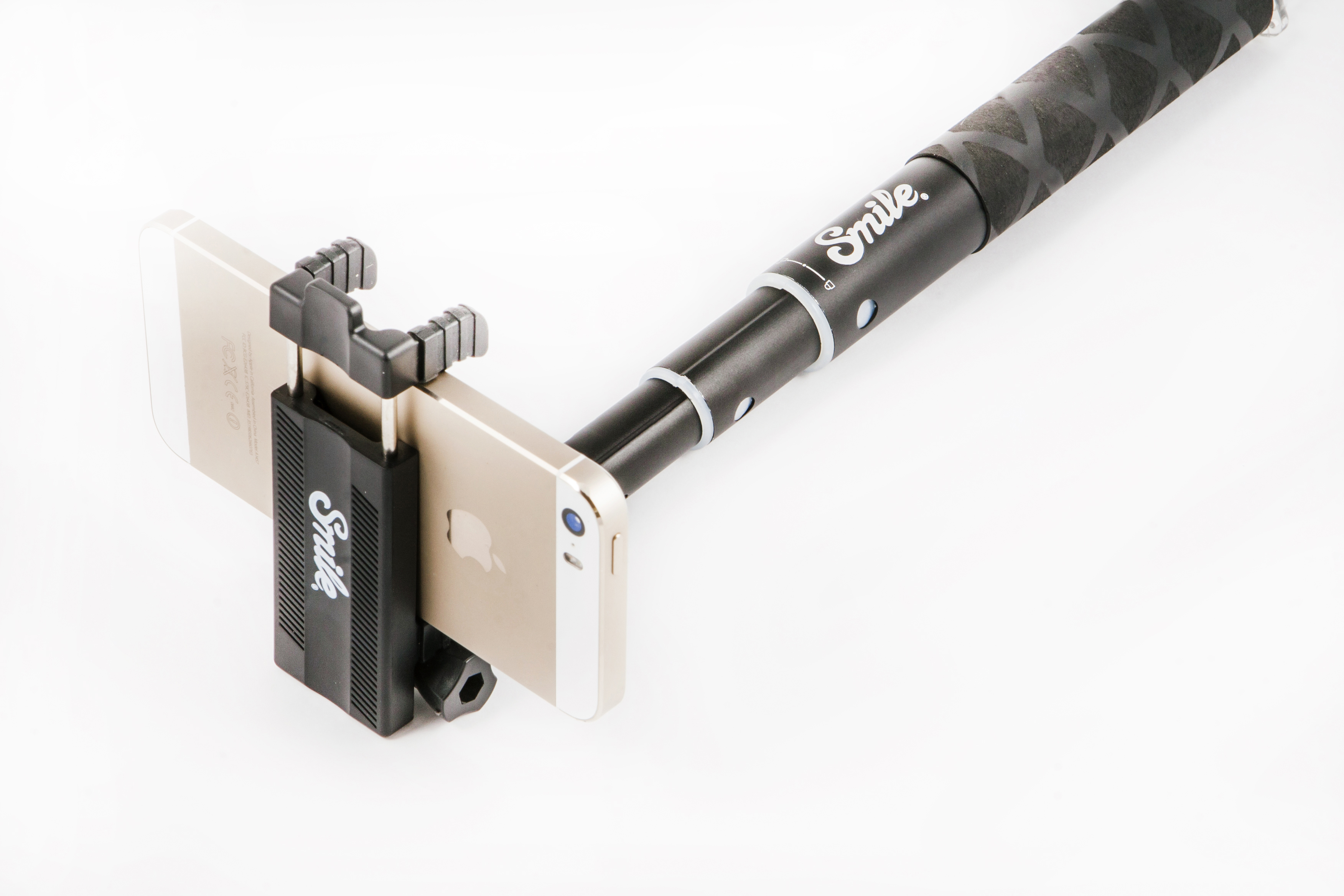 SMILE Pocket Pin Up Selfie Stick, Schwarz, Höhe offen bis 60 mm