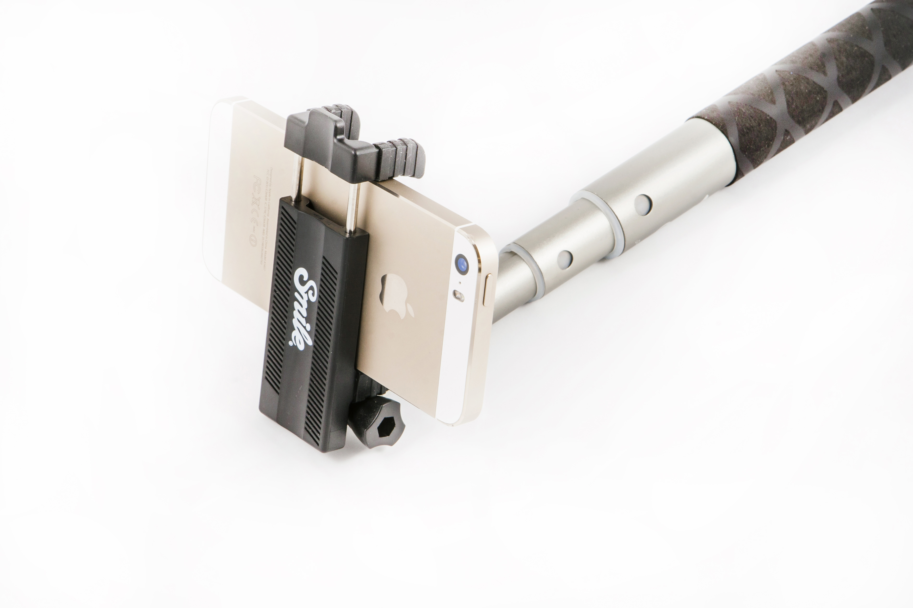 SMILE Pocket Smile  Selfie Stick, Schwarz, Höhe offen bis 60 mm