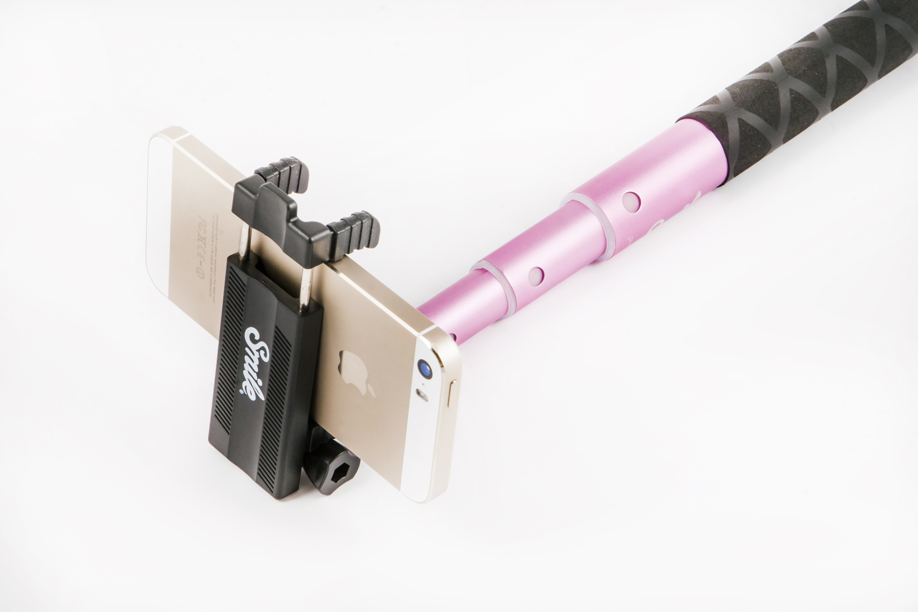 SMILE Pocket Kawai  Selfie Stick, Pink, Höhe offen bis 60 mm