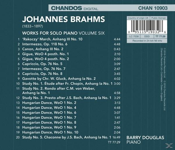Douglas Barry - Klavierwerke Vol.6  - (CD)