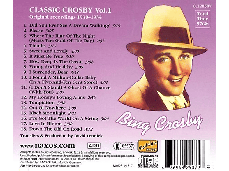 Thumbnail - Bing Crosby - Classic Vol.1 (CD)