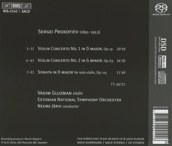 Vadim Gluzman - Violinkonzerte  - (SACD Hybrid)