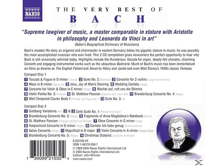 Thumbnail - Schola Cantorum Of Ox, VARIOUS - Best Bach, Very (CD)