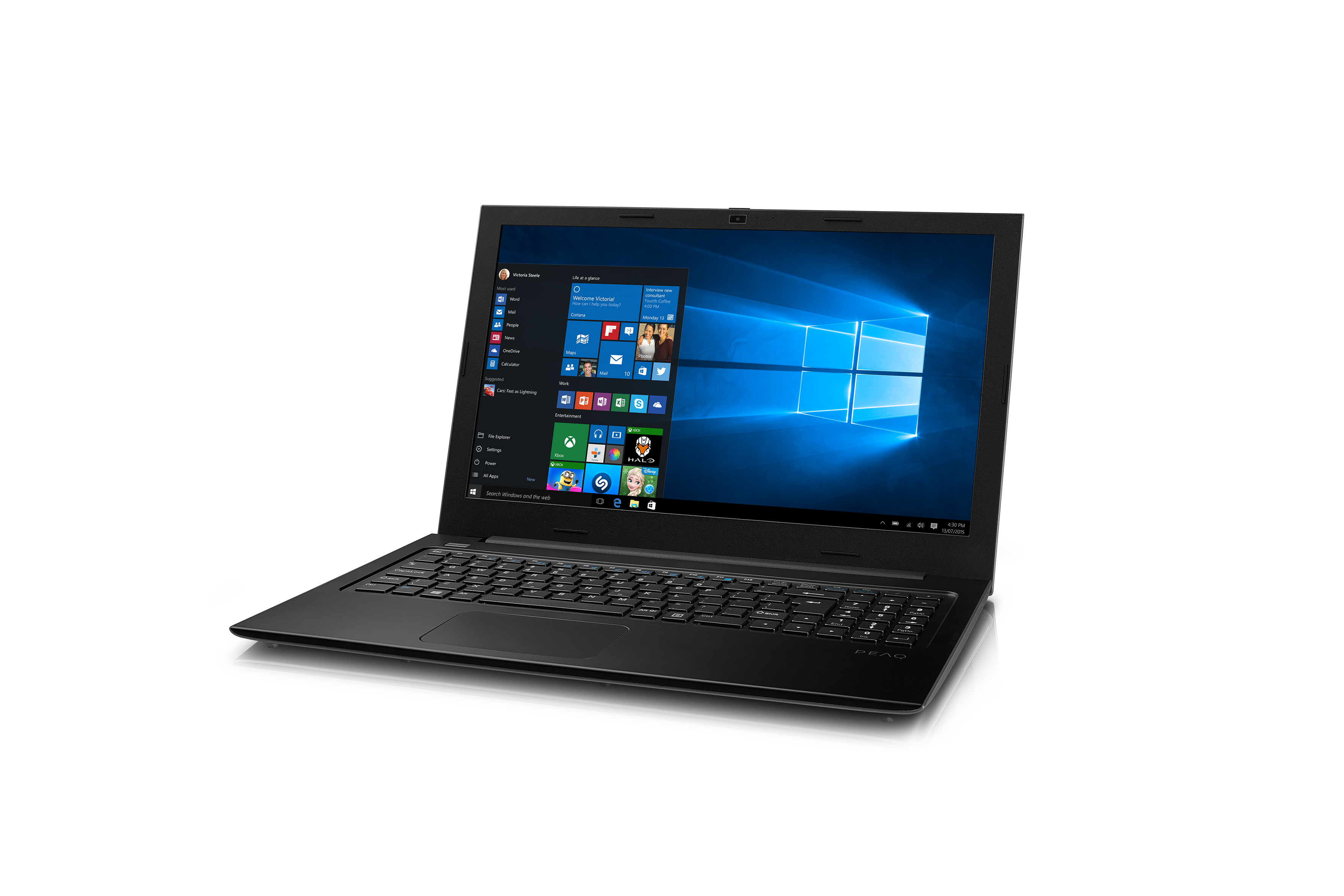 PEAQ-MED Notebook PNB S1415-I1A2 S, silber - Ausstellungsstück Notebook, 15,6 Zoll, Full-HD, Intel® Celeron® Prozessor N3060
(2M Cache, bis zu 2.48 GHz), 4 GB, 128 GB Flash