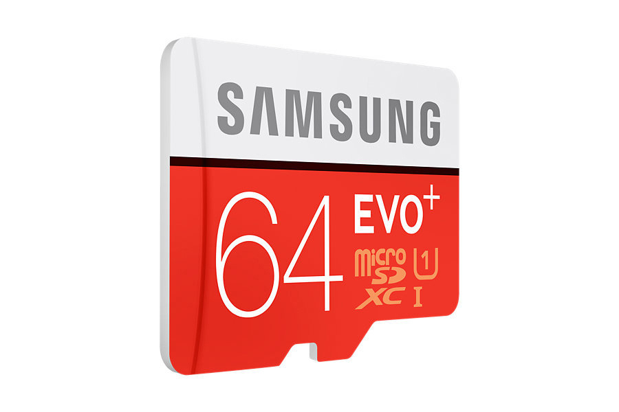 SAMSUNG EVO+, Micro-SDXC Speicherkarte, 64 GB, 80 MB/s