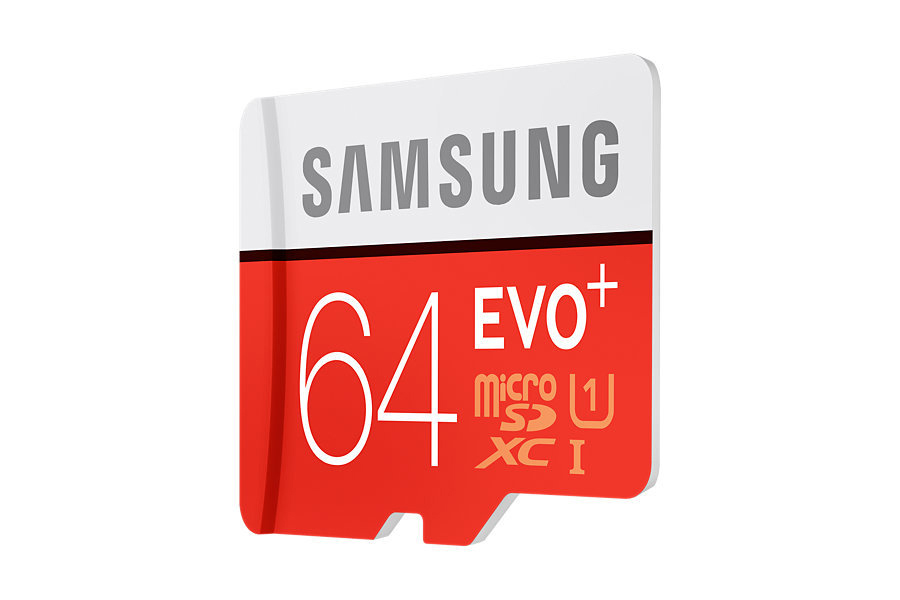 SAMSUNG EVO+, Micro-SDXC Speicherkarte, 64 GB, 80 MB/s