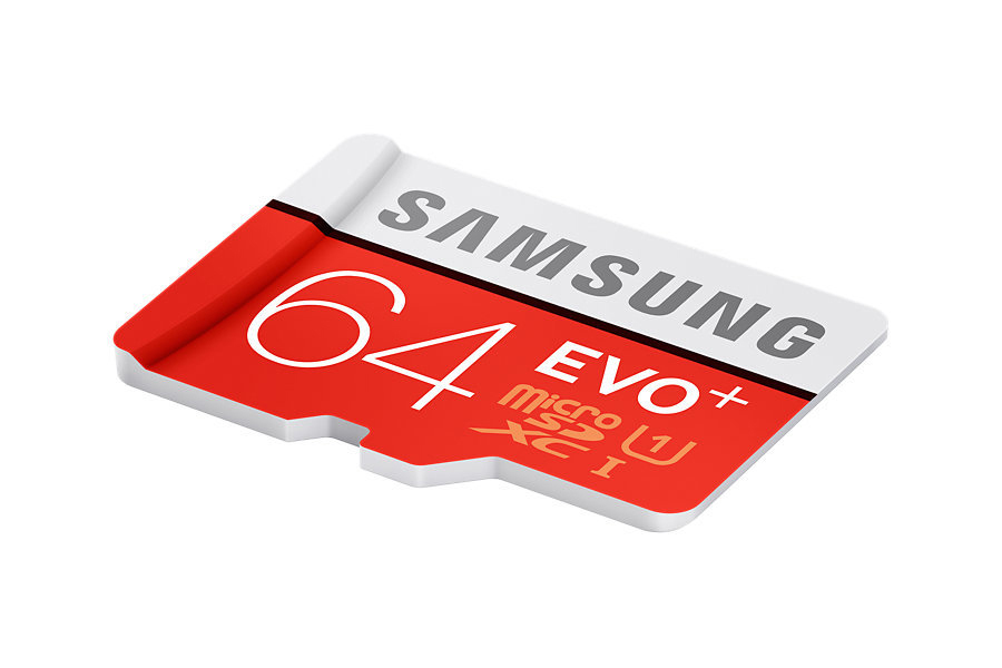 SAMSUNG EVO+, Micro-SDXC Speicherkarte, 64 GB, 80 MB/s