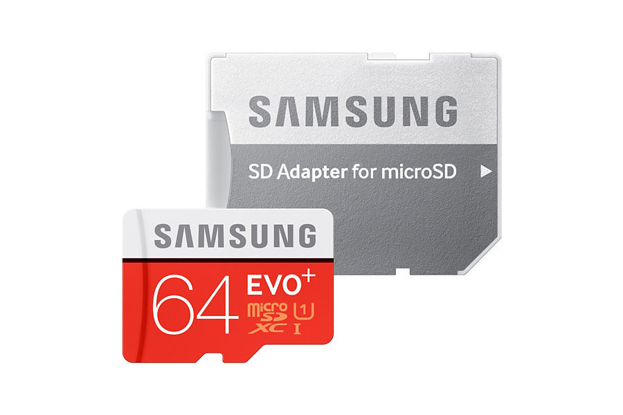SAMSUNG EVO+, Micro-SDXC Speicherkarte, 64 GB, 80 MB/s