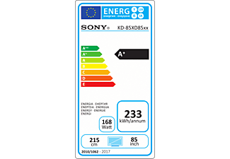 TV LED 85" - Sony KD85XD8505BAEP, Ultra HD 4K, HDR, Android TV