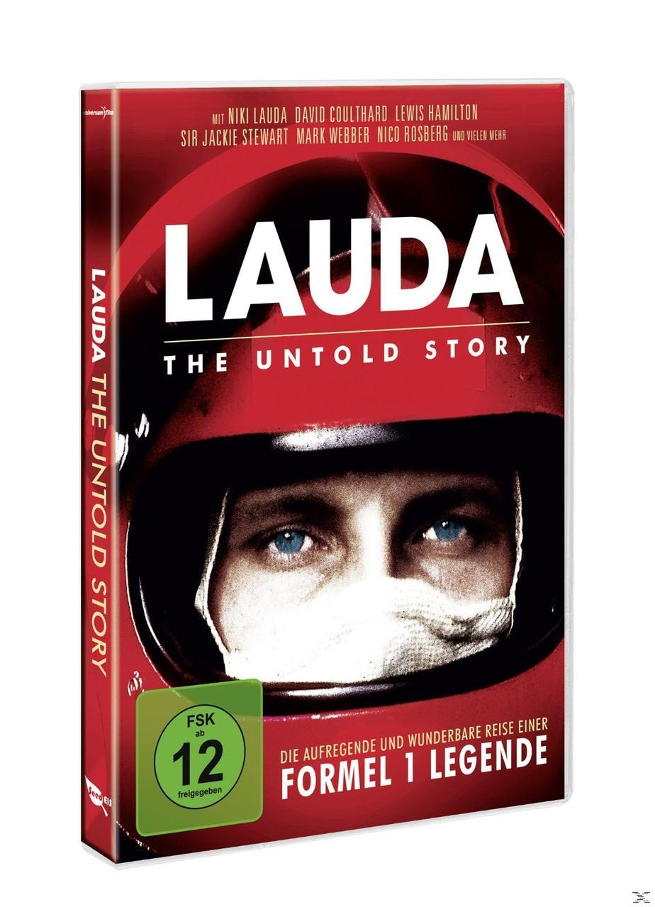 Filmdvd-Cover: Niki Lauda auf dem Cover, trägt einen roten Helm, mit dem Text 'LAUDA'.