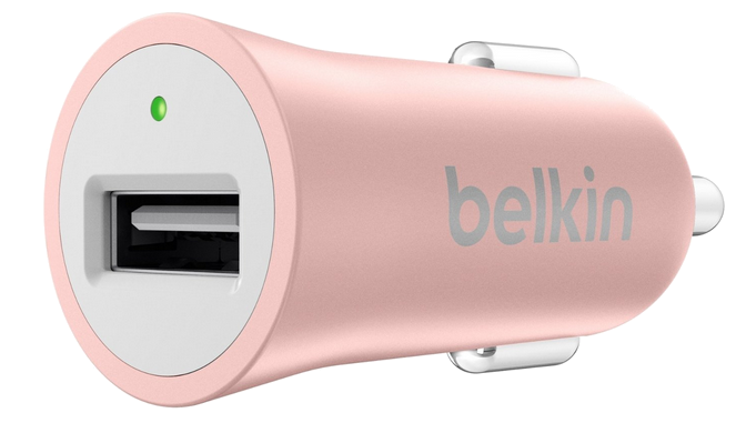 BELKIN Mixit Up autós töltő, r.arany, USB, 1 aljzat, 2,4A