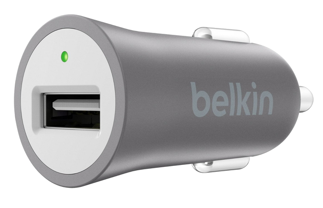 BELKIN Mixi Up autós töltő, szürke, USB, 1 aljzat, 2,4A