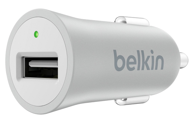 BELKIN Mixit Up autós töltő, ezüst, USB, 1 aljzat, 2,4A