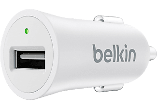 BELKIN Mixit Up autós töltő, fehér, USB, 1 aljzat, 2,4A