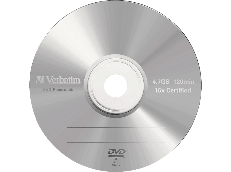 VERBATIM 43519 DVD-R 4,7GB 16X Rohling