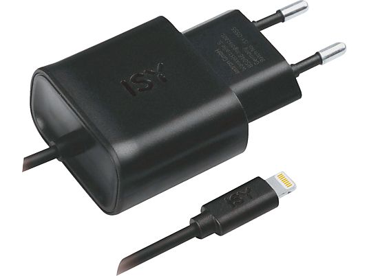 ISY IWC-4100 WALL CHARGER ILTN/USB 2.4A - Ladegerät (Schwarz)