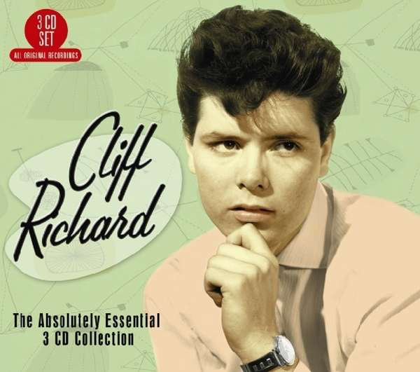 CD borító Cliff Richarddal. A szöveg: „The Absolutely Essential 3 CD Collection.”