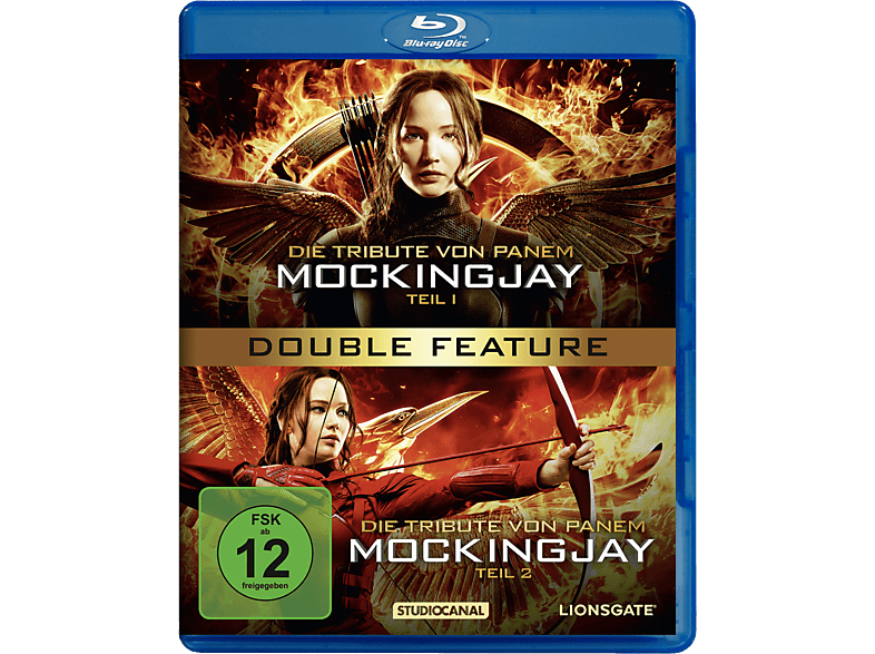 - 1+2 Blu-ray Mockingjay Die Tribute - von Teil Panem