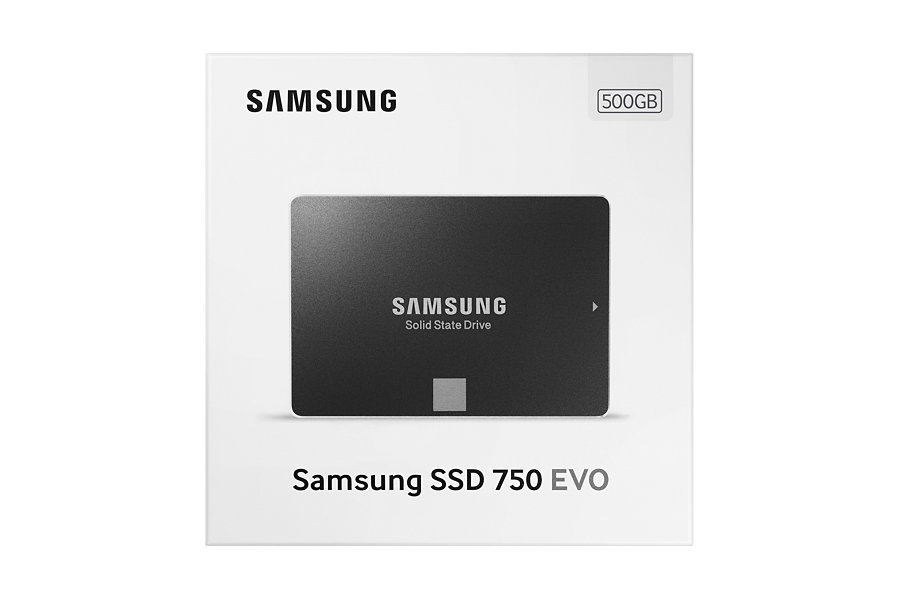 SAMSUNG 750 EVO Festplatte, 500 GB SSD SATA 6 Gbps, 2,5 Zoll, intern