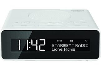 TECHNISAT DIGITRADIO 51 - Uhrenradio (DAB+, FM, Weiss)