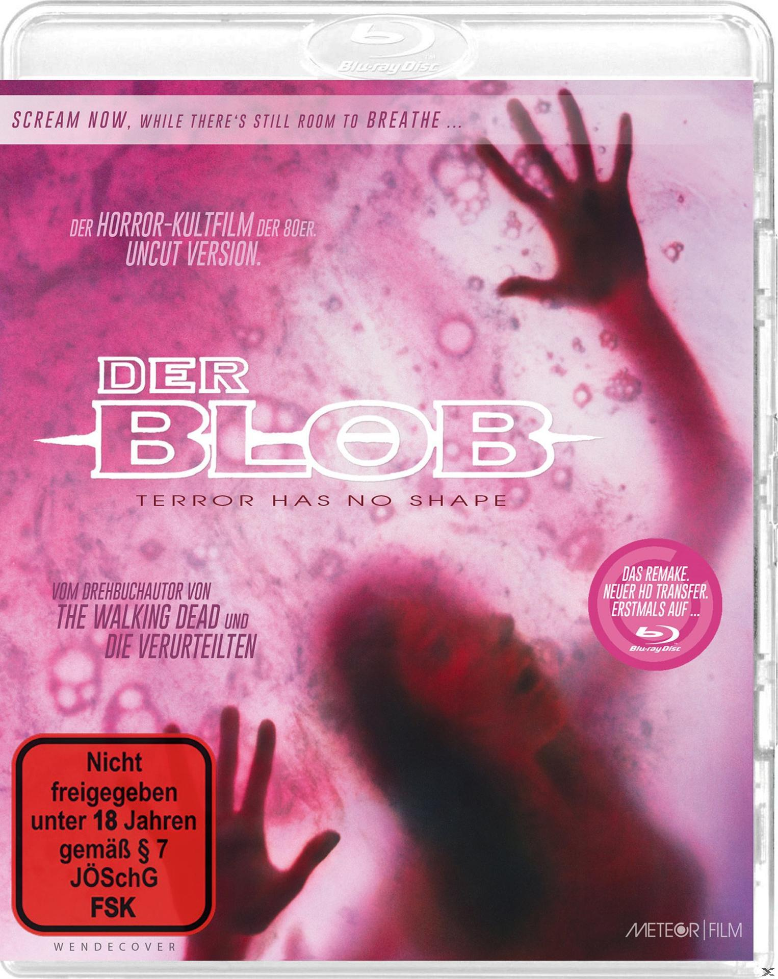 DVD-Cover von 'Der Blob' mit einem verschwommenen Bild von ausgreifenden Händen.