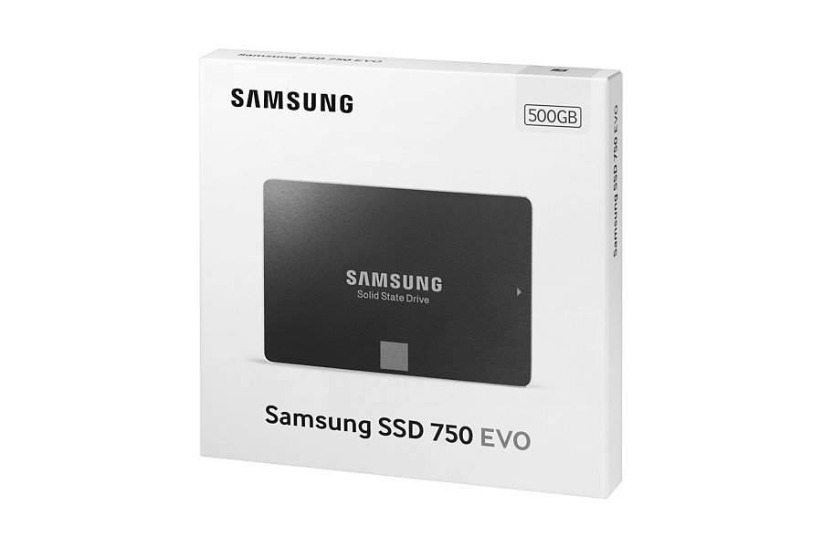 SAMSUNG 750 EVO Festplatte, 500 GB SSD SATA 6 Gbps, 2,5 Zoll, intern