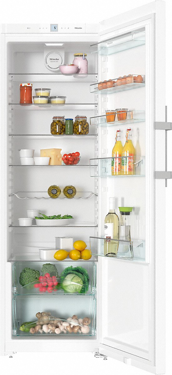 MIELE K 28202 D WS Kühlschrank (385 l, F, 1850 mm hoch, Weiß)