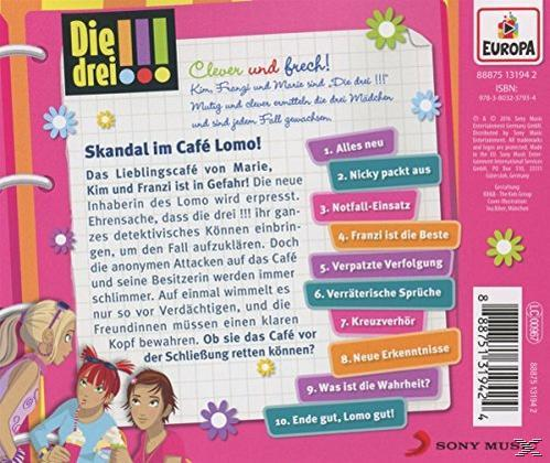 Rosa CD-Cover mit Cartoon-Mädchen und Text zur Geschichte.