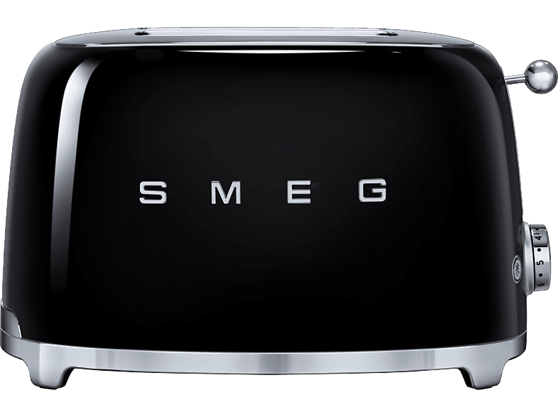 Smeg TSF01BLEU Retro-Style Toaster (Schwarz, 950 Watt, Schlitze: 2)