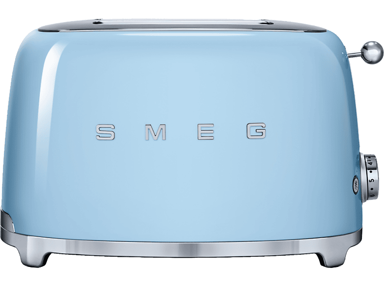Smeg TSF01PBEU Retro-Style Toaster (Pastellblau, 950 Watt, Schlitze: 2)