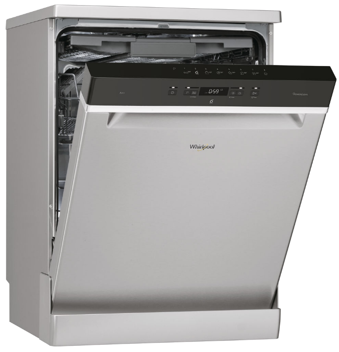 WHIRLPOOL WFC 3C23 PF X Mosogatógép, PowerClean nagynyomású tisztítás, 3.evőeszközfiók