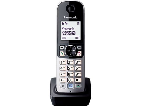 PANASONIC KX-TGA681 (Zusatzmobilteil) - Schnurloses Telefon (Schwarz/Silber)