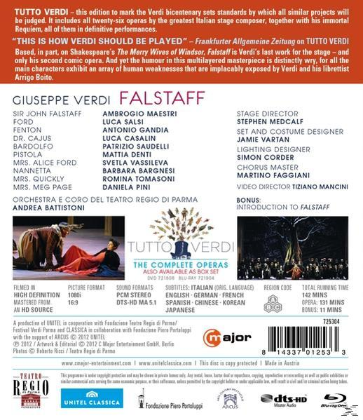 Orchestra/Coro Teatro Regio Pa, Battistoni/Maestri/Salsi Falstaff - (Blu-ray) 