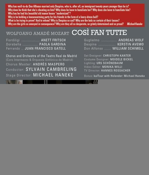 Fritsch/Gardina, Cambreling/Fritsch/Gardina/Gatell - Così Fan Tutte  - (Blu-ray)