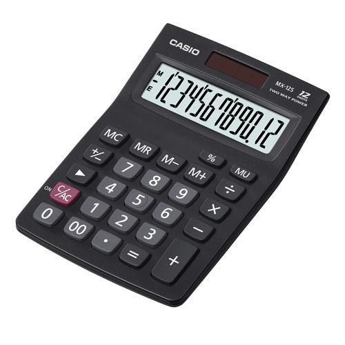 CASIO MX-12B-BK 12 Hane Masaüstü Hesap Makinesi