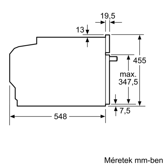 SIEMENS CD 634 GBS 1 beépíthető gőzpároló 